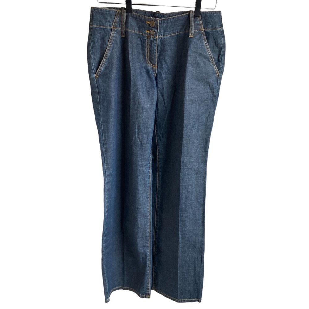 Michael Kors Bell Bottoms‎ Wide Leg Jeans Y2K 8